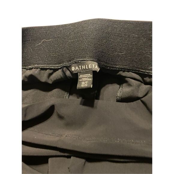 Athleta Womens Black Wide-Leg Crop Pants Size 12T - Picture 5 of 5